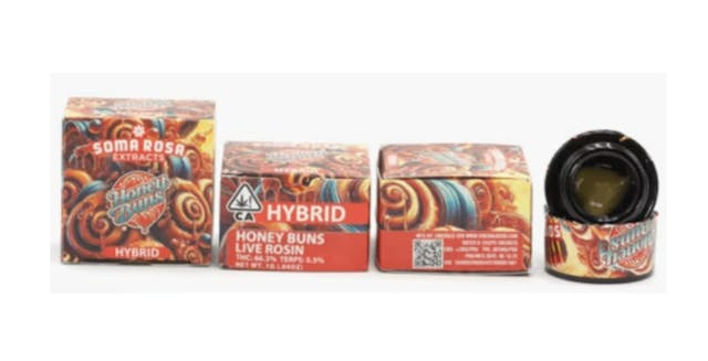 Photograph of product: 1G Honey Buns Rosin - 