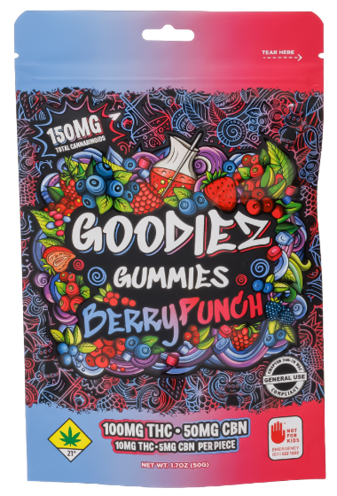 Photograph of product: Berry Punch TH-oui:CBN Gummies, 10-Pack
