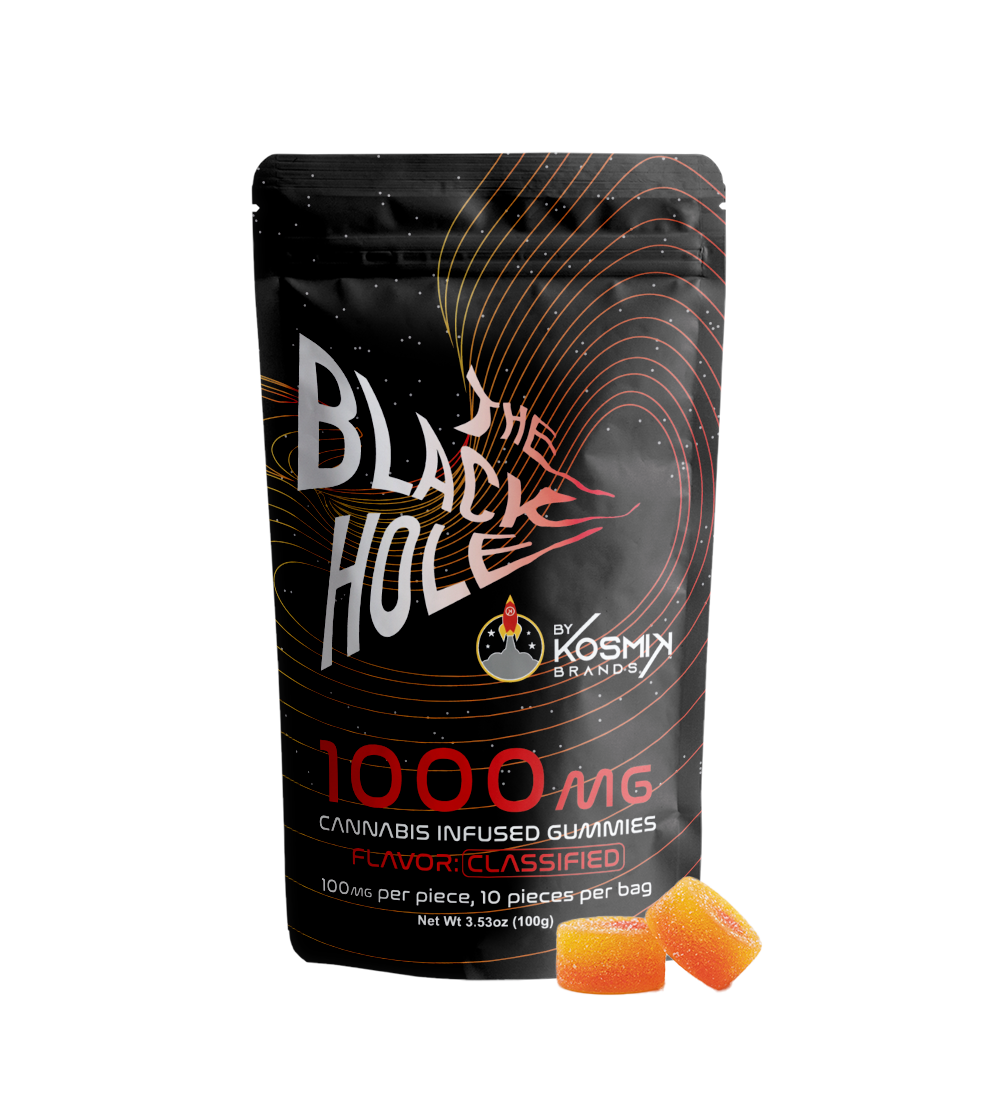 Photograph of product: Black Hole Red Gummies | 1,000mg