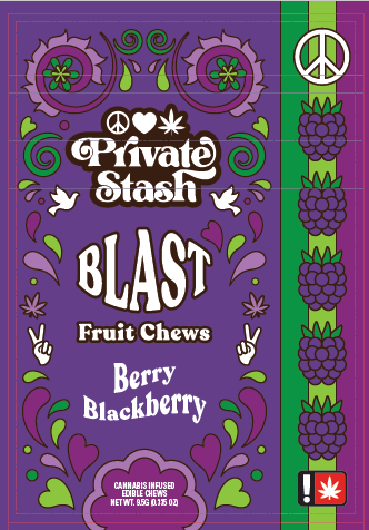 Photograph of product: Berry Blackberry Fruit Chew | 2pk