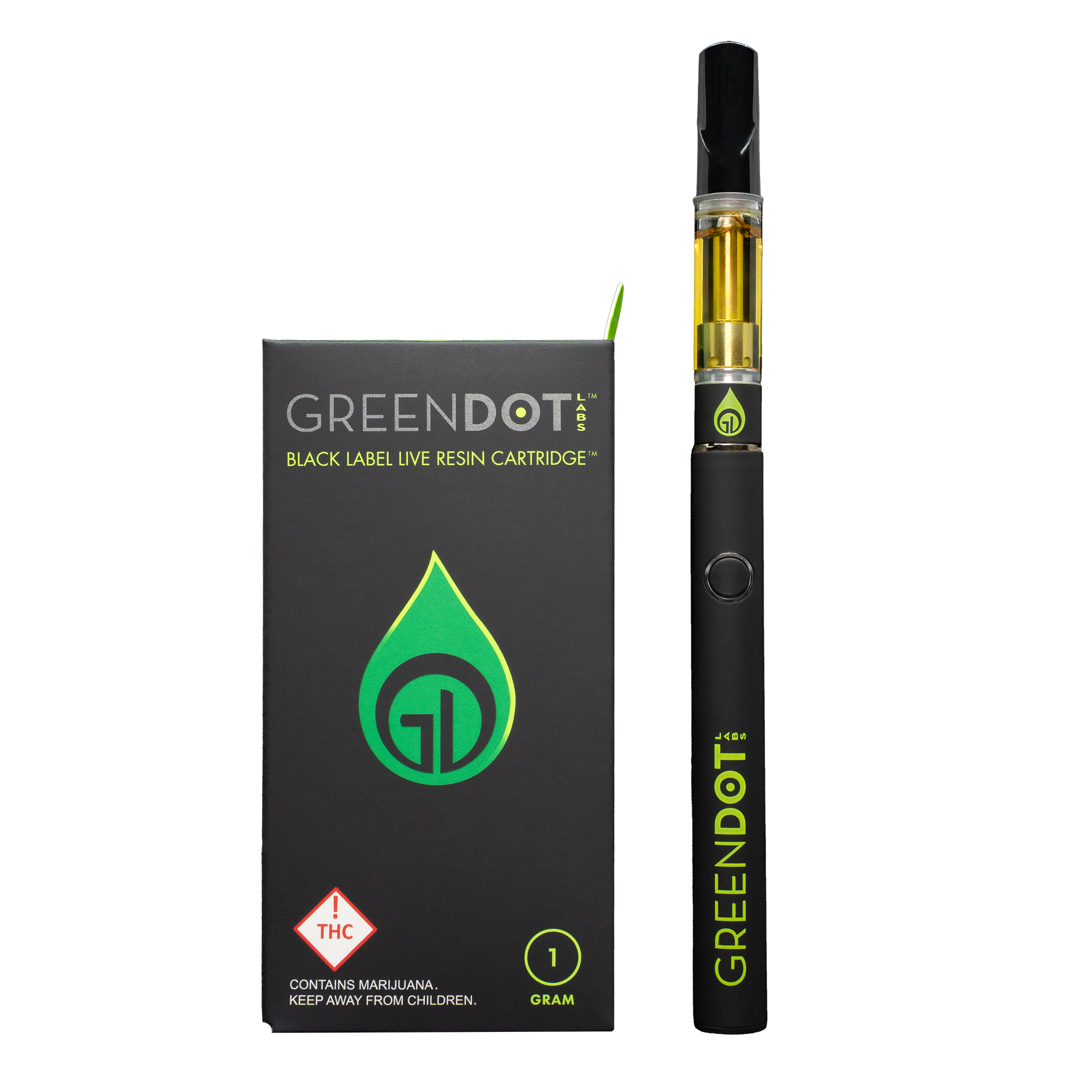 Photograph of Product: Green Dot Labs - Black Label Resin Cartridge - Strawnana x FPOZ