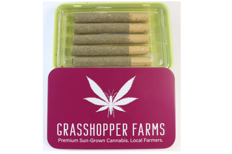 Photograph of product: Grasshopper Farms - Pre-Roll - Super Glue - - 5pk