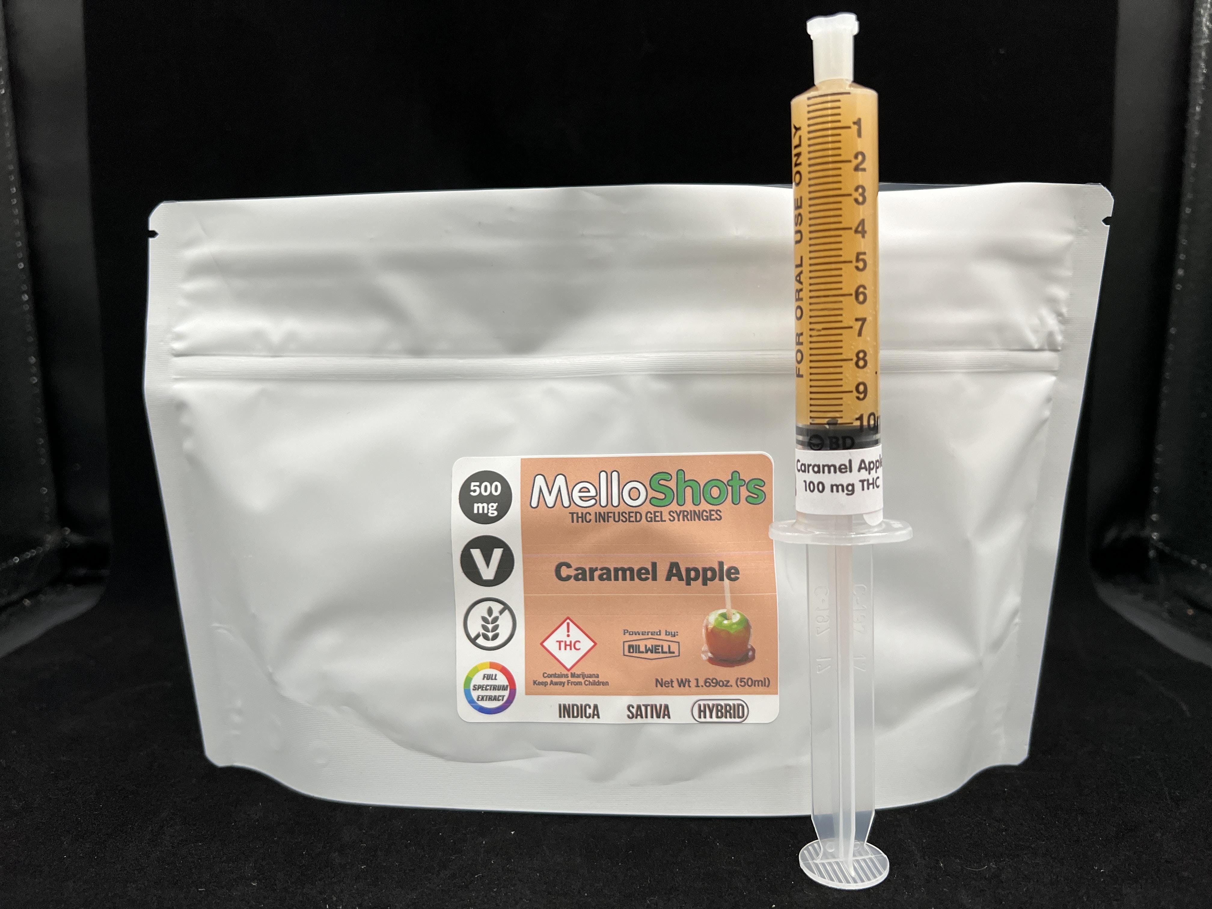 Photograph of product: MELLO SHOT - 500mg CARAMEL APPLE