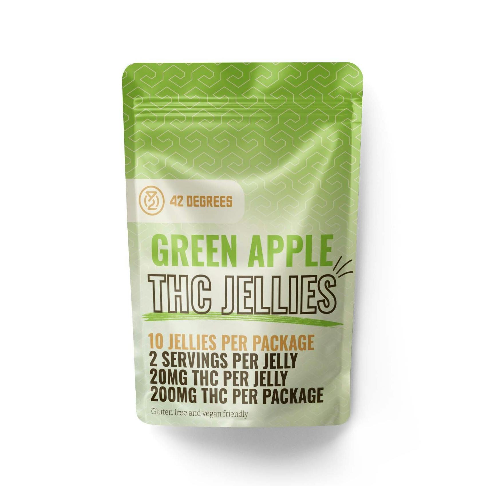 Photograph of product: Green Apple TH-oui Jellies | 200mg