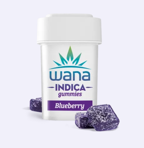 Photograph of product: Sour Blueberry Oui'd | 10mg | 10pk Gummies | Wana