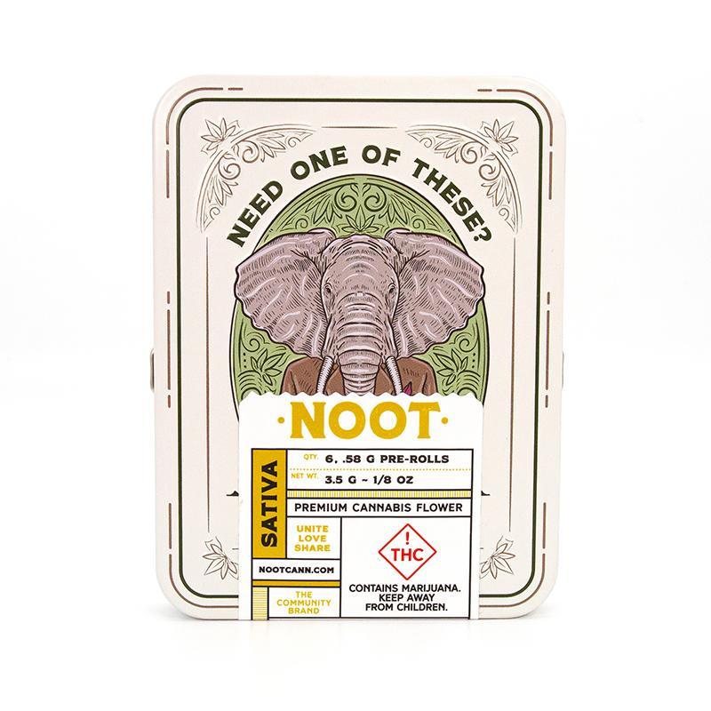 Photograph of product: Noot (S) 6pk .5g Pre-rolls