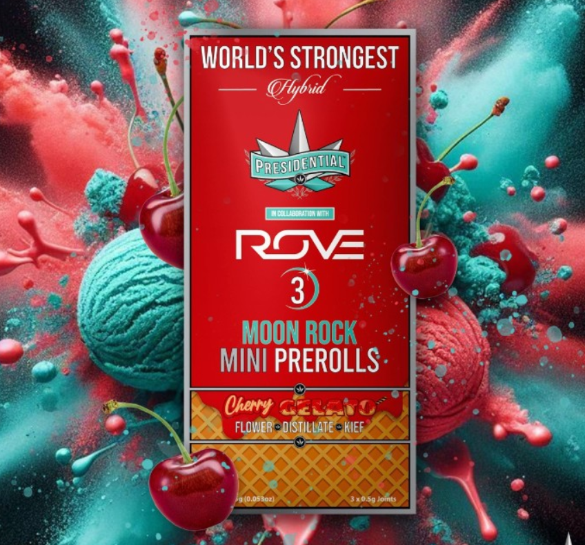 Photograph of product: Presidential - Mini Cherry Gelato Prerolls - 3pk