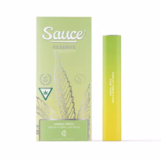 Photograph of product: Sauce | Animal Mintz Live Resin Disposable Vape