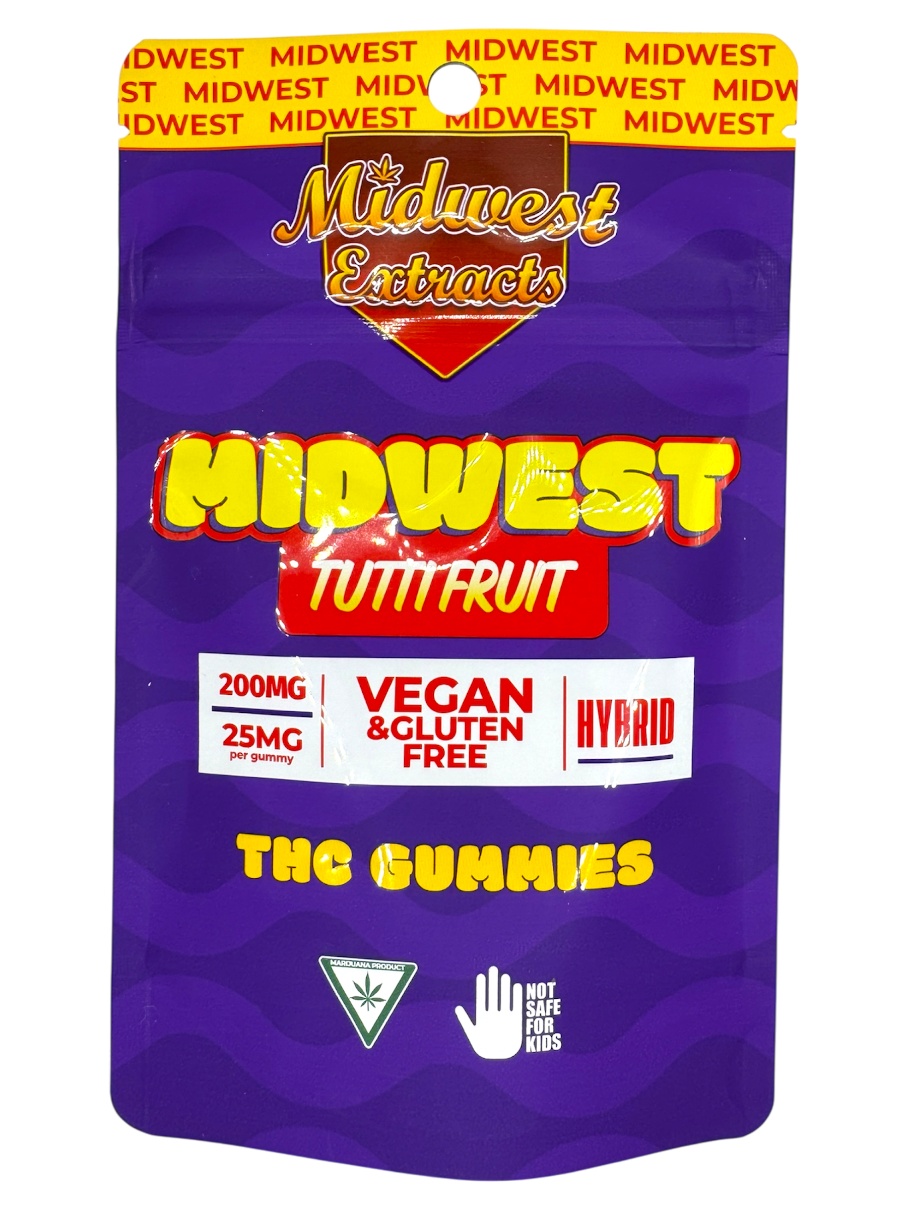 Photograph of product: 200mg Tutti Frutti Vegan Gummies