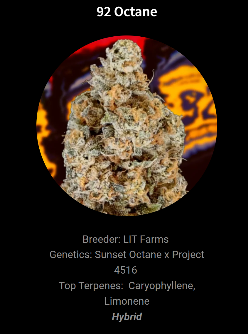 Photograph of product: Trichome Raw Flower - 92 Octane - 3.5g