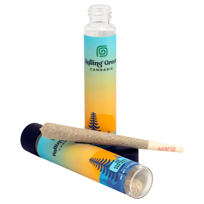 Photograph of product: Rolling Green Oui'd | Ice Cream Cake | Pre-Roll Single