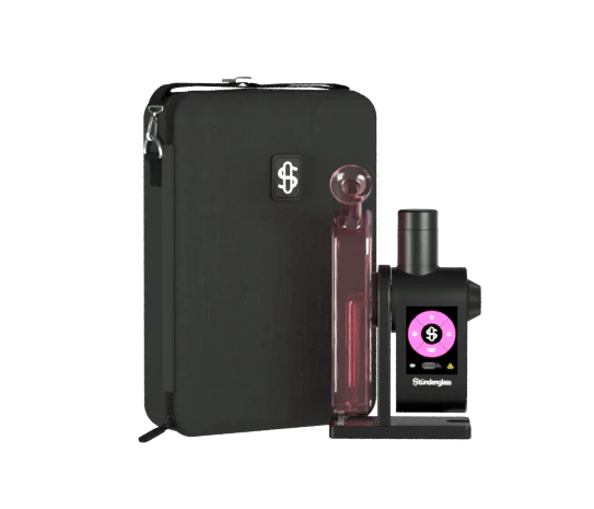 Photograph of product: Accessories - Stundenglass - Modul Dok - Modl + Dok Deluxe Travel Set - Pink Glass