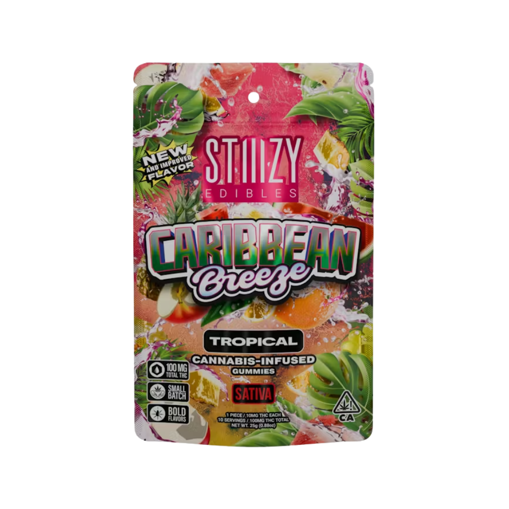 Photograph of product: CARIBBEAN BREEZE - TROPICAL GUMMIES 100MG - STIIIZY