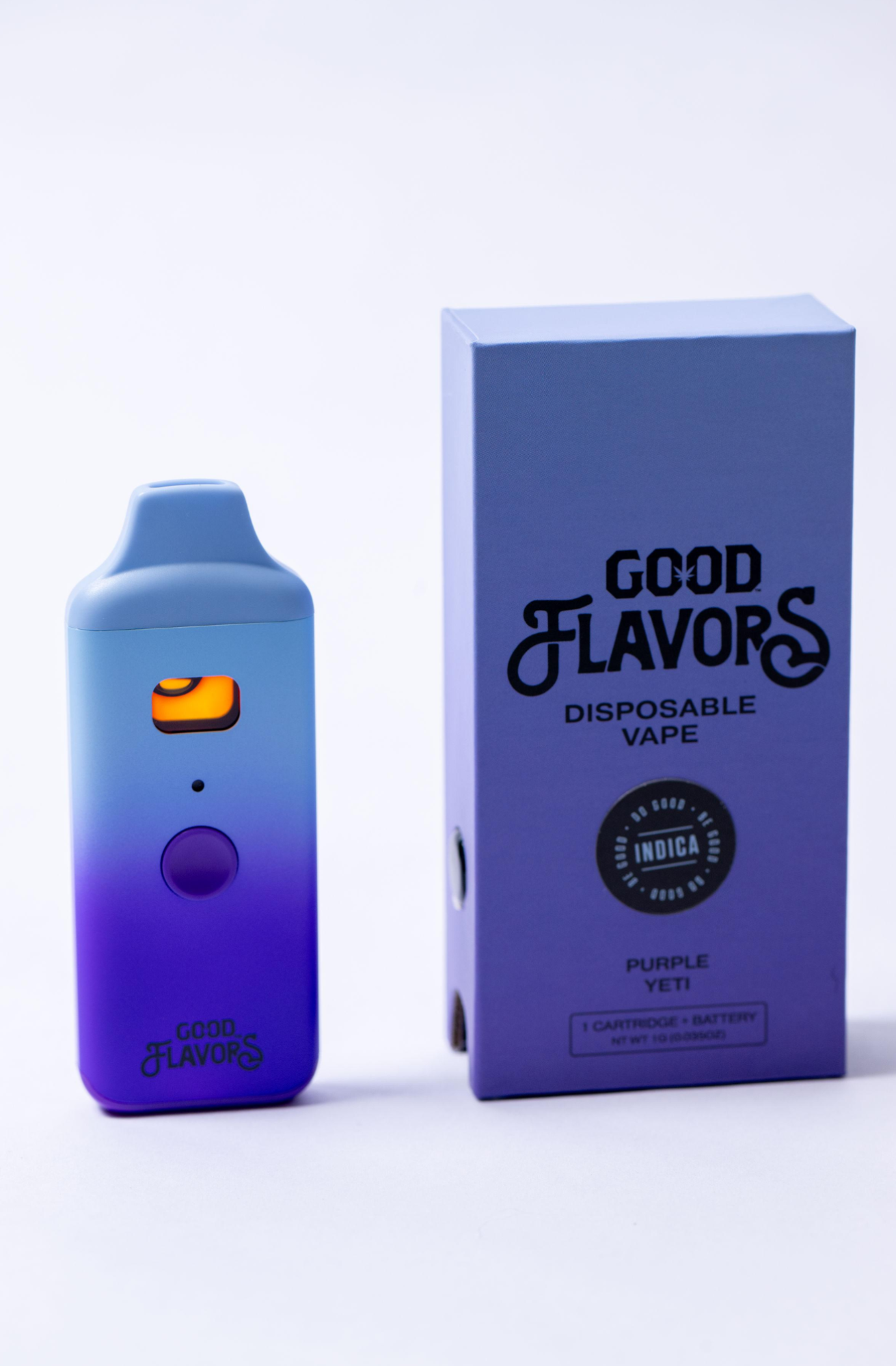 Photograph of product: Purple Yeti GOOD Flavors Disposable Vape