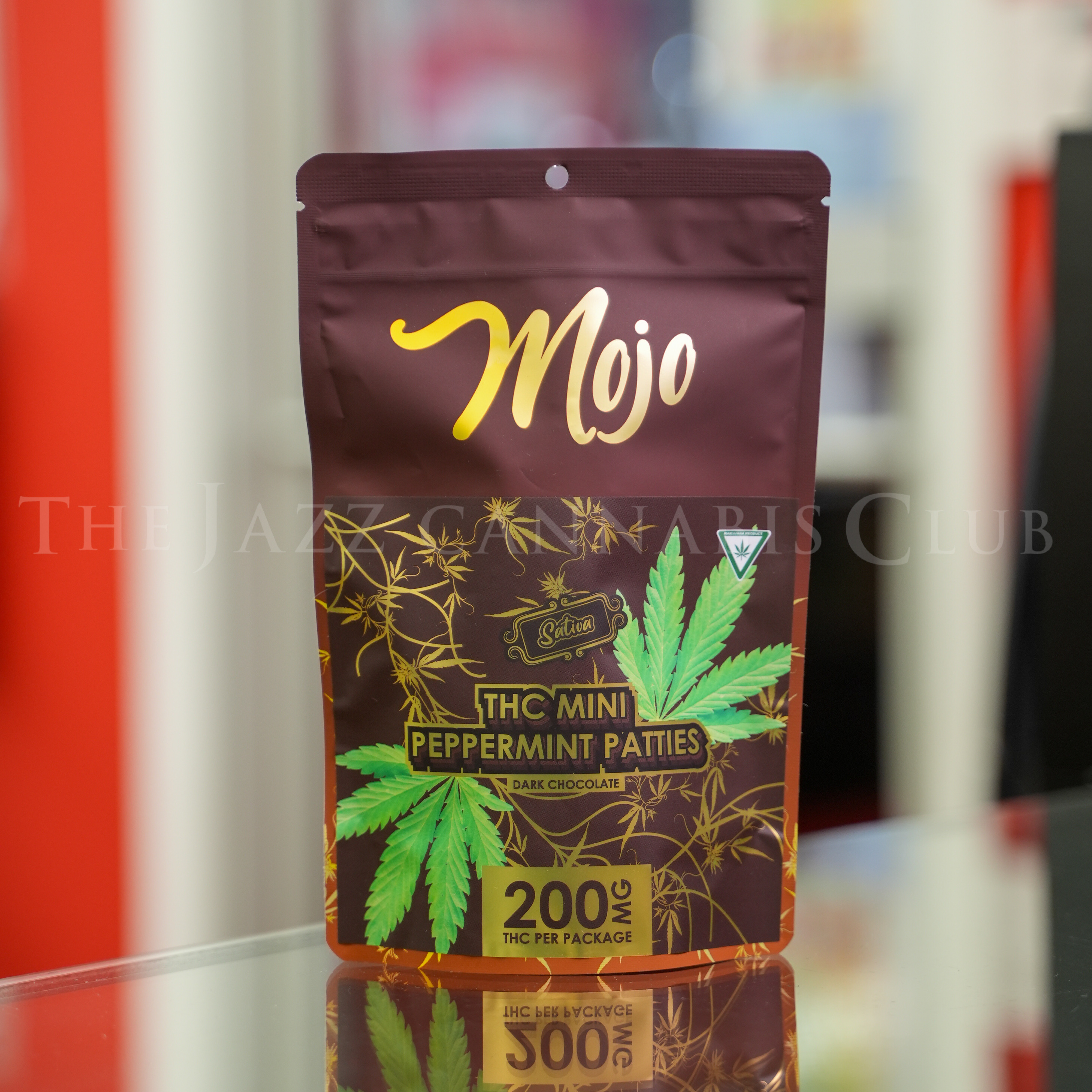 Photograph of product: Mojo - Mini Peppermint Patties 200mg (Oui'd)