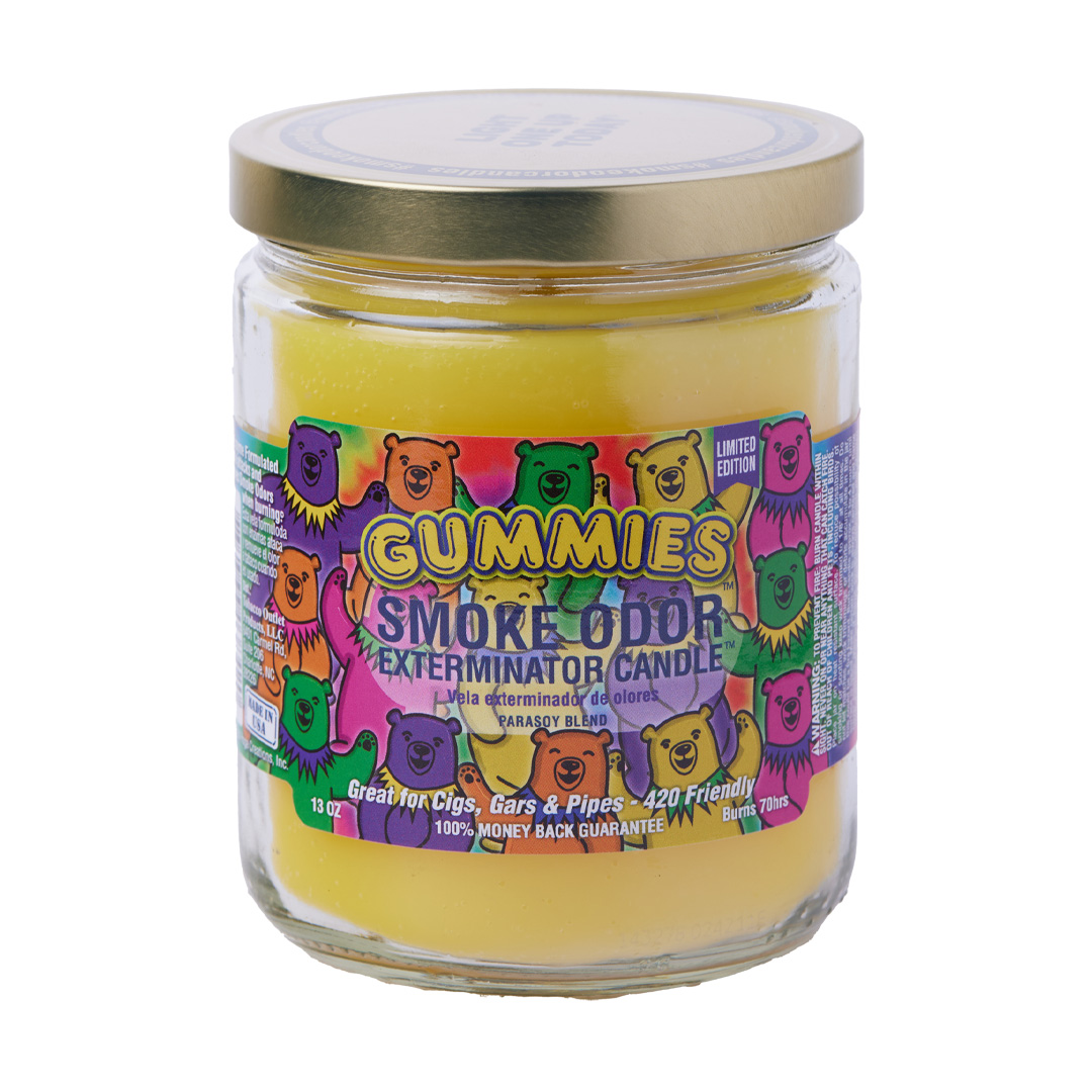 Photograph of product: Gummies Smoke Odor Exterminator Candle