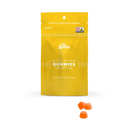 Photograph of product: &Shine - Tropical - Edibles - 10pk/100mg