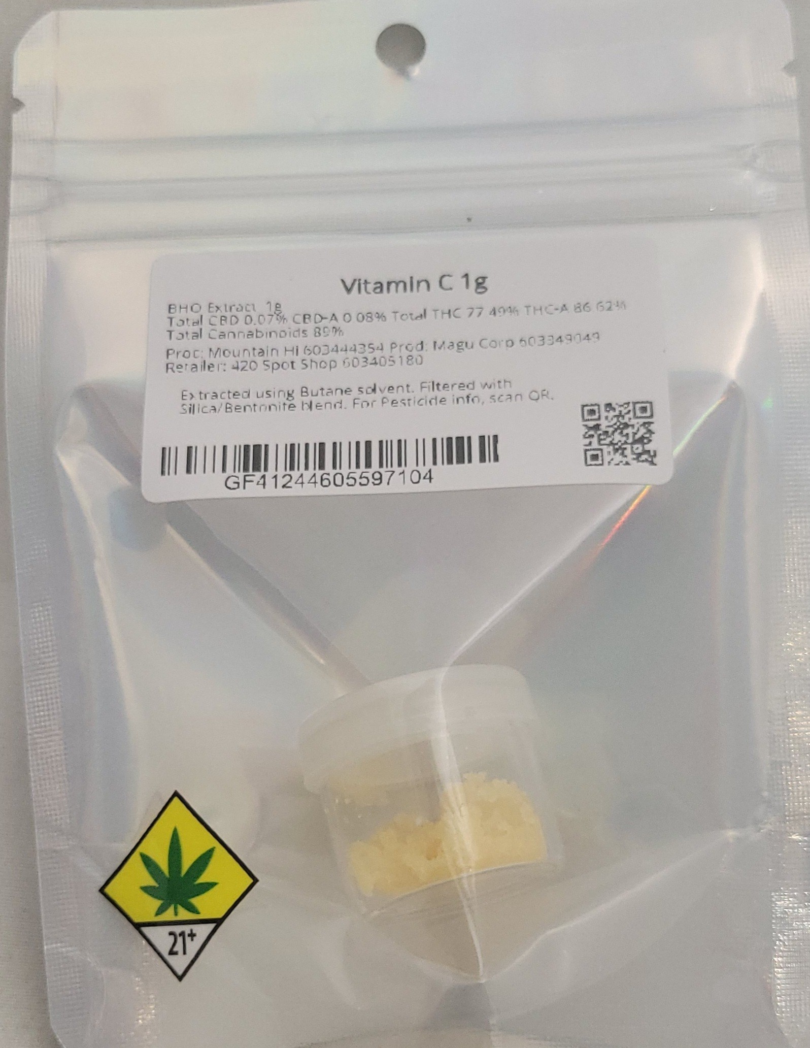 Photograph of product: Vitamin C | 1g