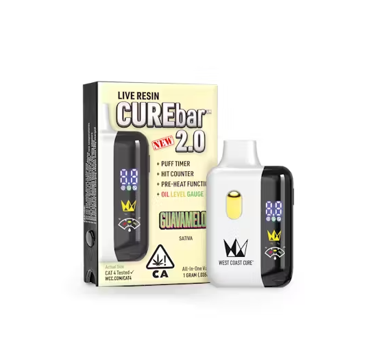 Photograph of product: WCC Tropical Lemonade Live Resin CureBar 2.0 Ready To Use Vape (S) 1g