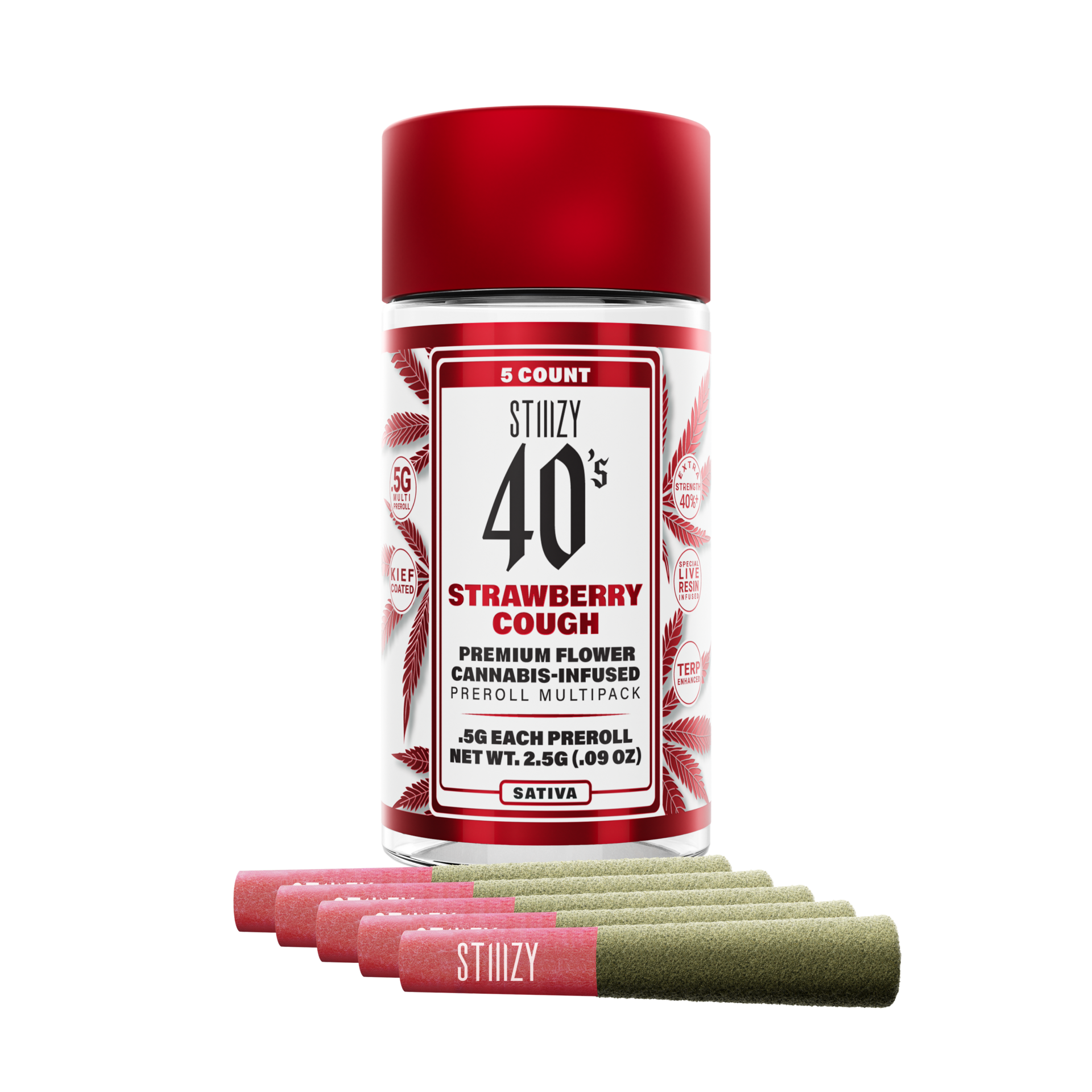 Photograph of product: STRAWBERRY COUGH 2.5G 5PK