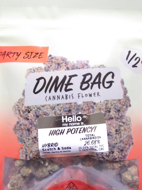 Photograph of product: Dime Bag 14g Scotch & Soda - Scotch & Soda 14g