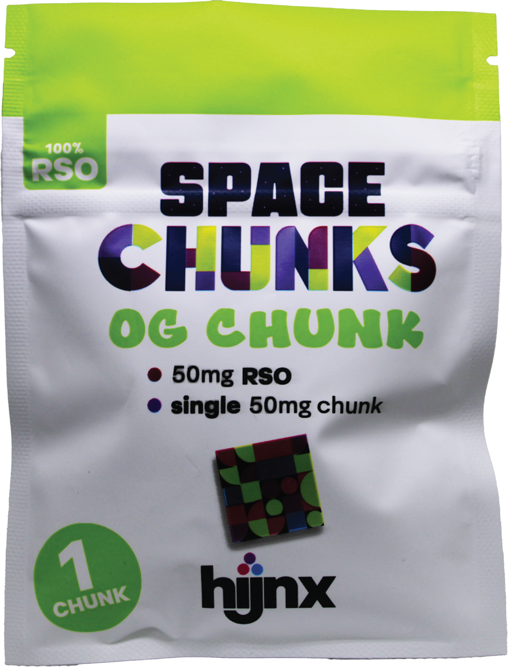 Photograph of product: Gummies | HIJNX | Space Chunk [50mg] [1 pk]