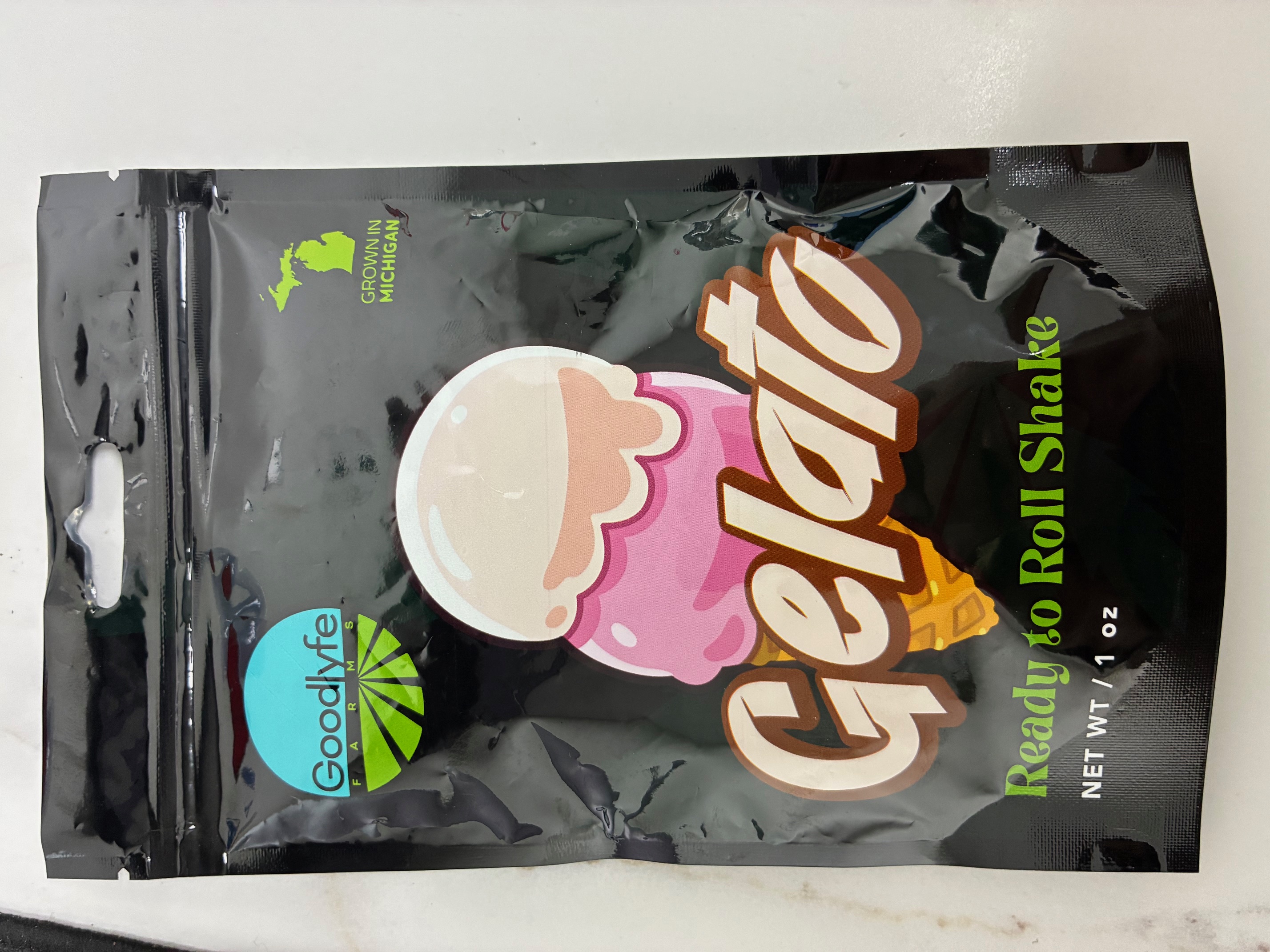Photograph of product: Goodlyfe - Gelato Ready to Roll Shake OZ - 28g