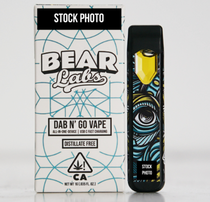 Photograph of product: Bear Labs Orange Elixir Live Resin AIO 1g