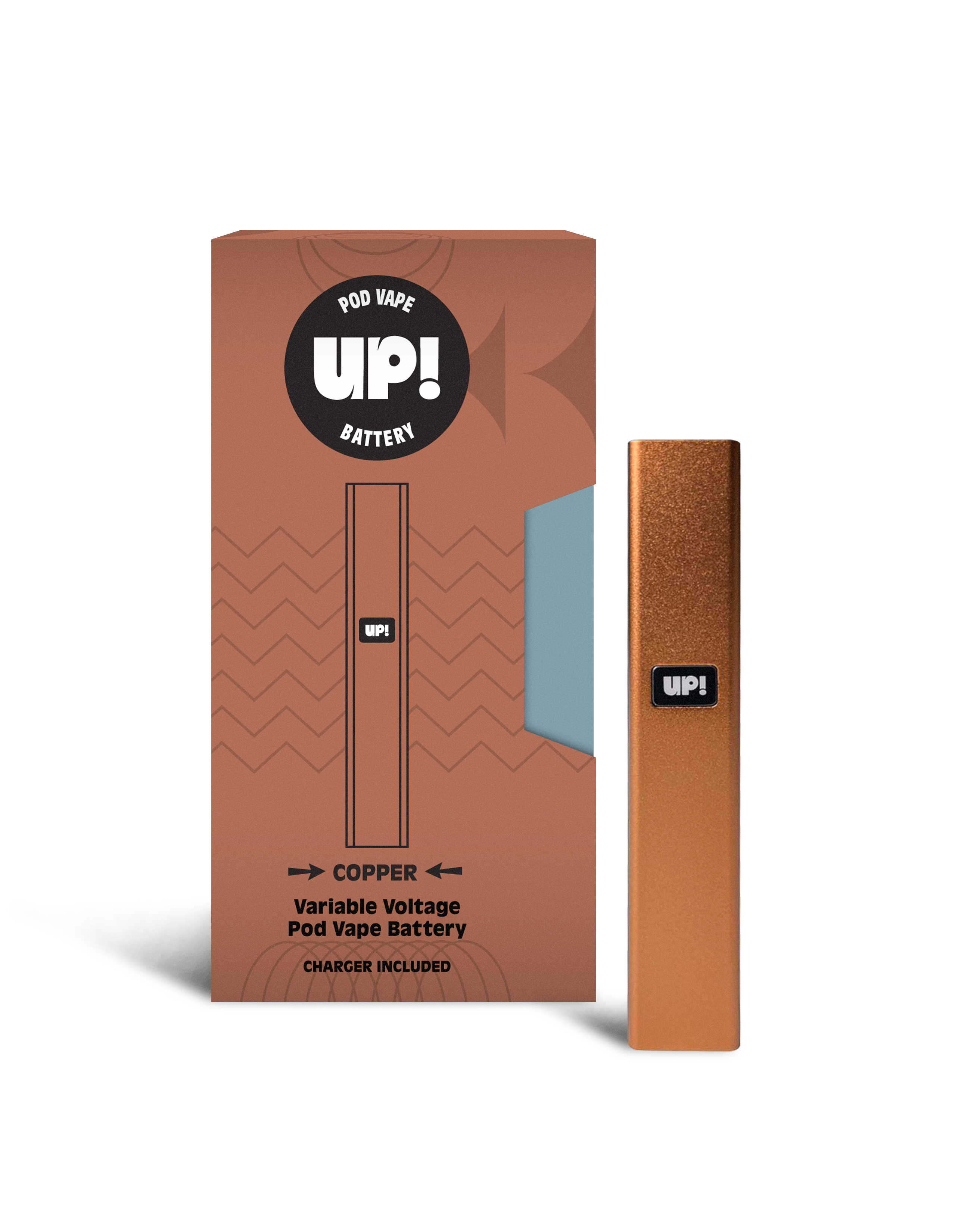 Photograph of product: UP! | Variable Voltage Pod Battery (Copper)