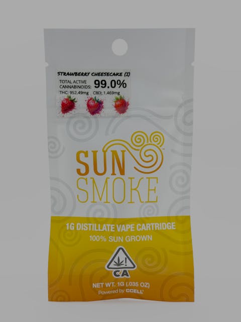 Photograph of product: Strawberry Cheesecake Cartridge - 1g - 