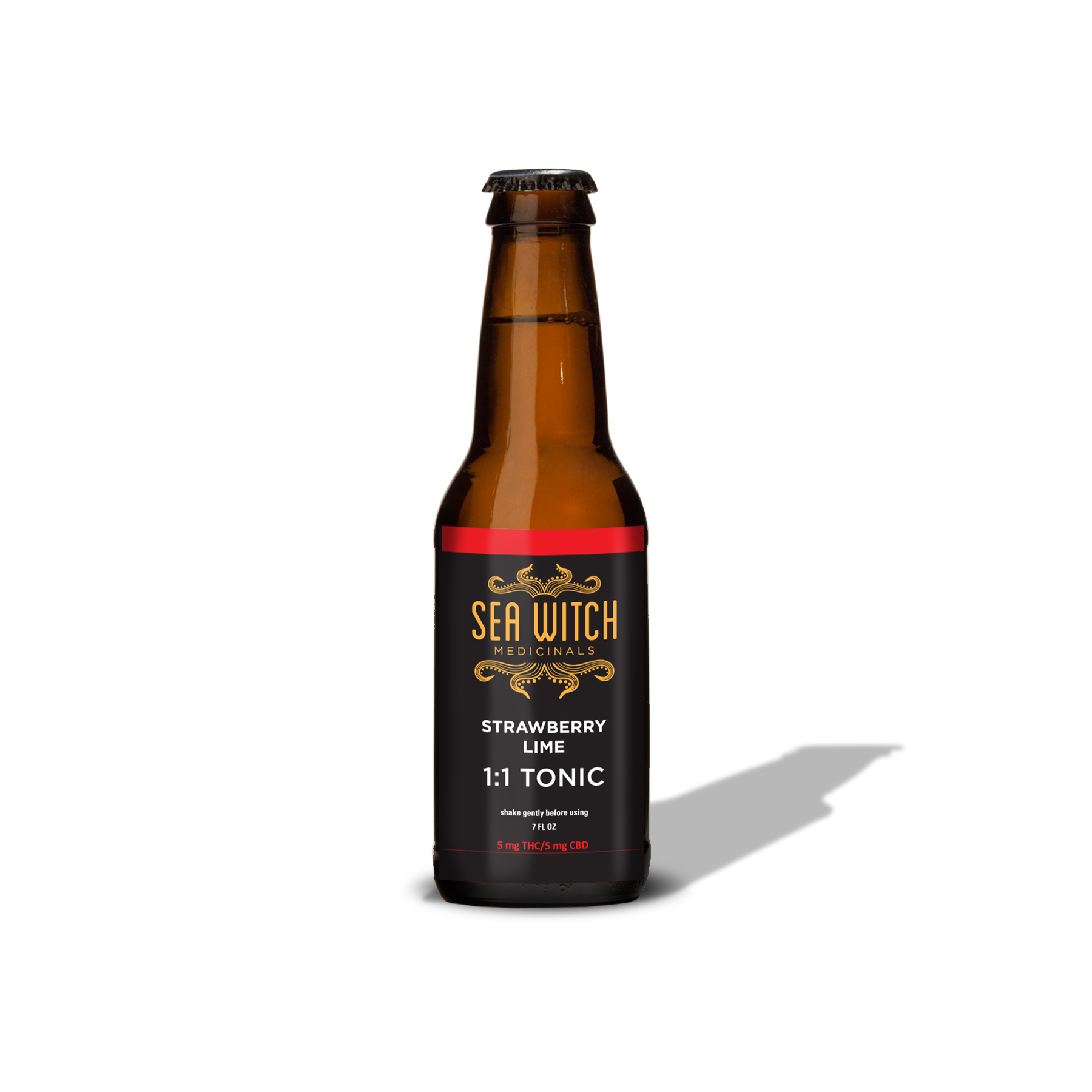Photograph of product: 1:1 CBD Strawberry Limeade Tonic - 5mg Infused Beverage