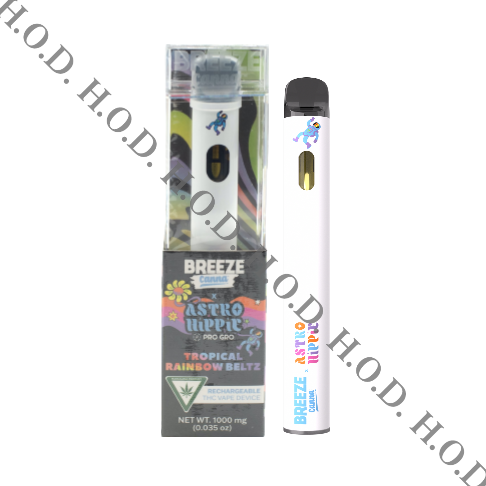 Photograph of product: Breeze Canna x Astro Hippie Tropical Rainbow Beltz Disposable 1g