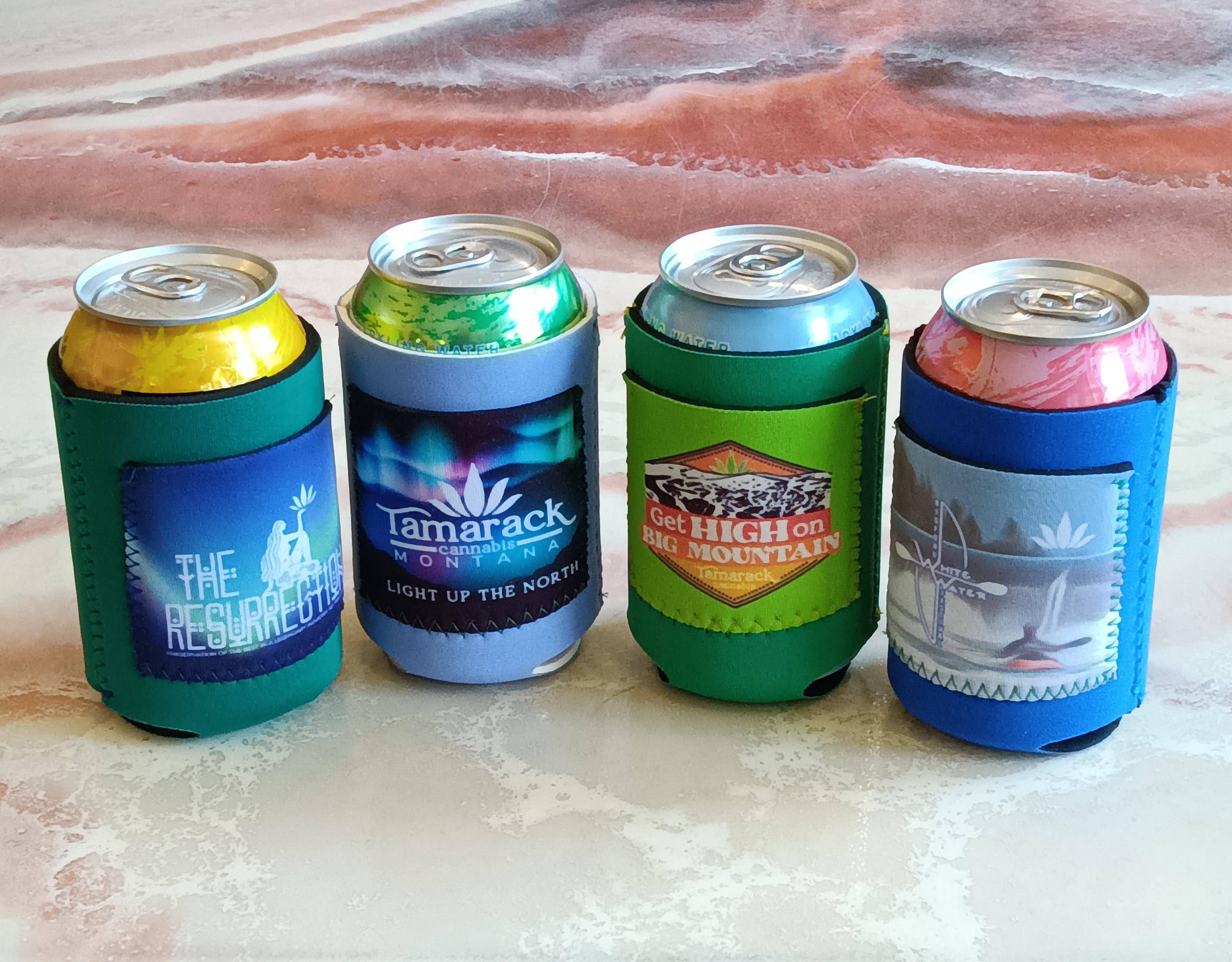 Photograph of Product: Koozie w/ stash pocket - Light Up the North $7