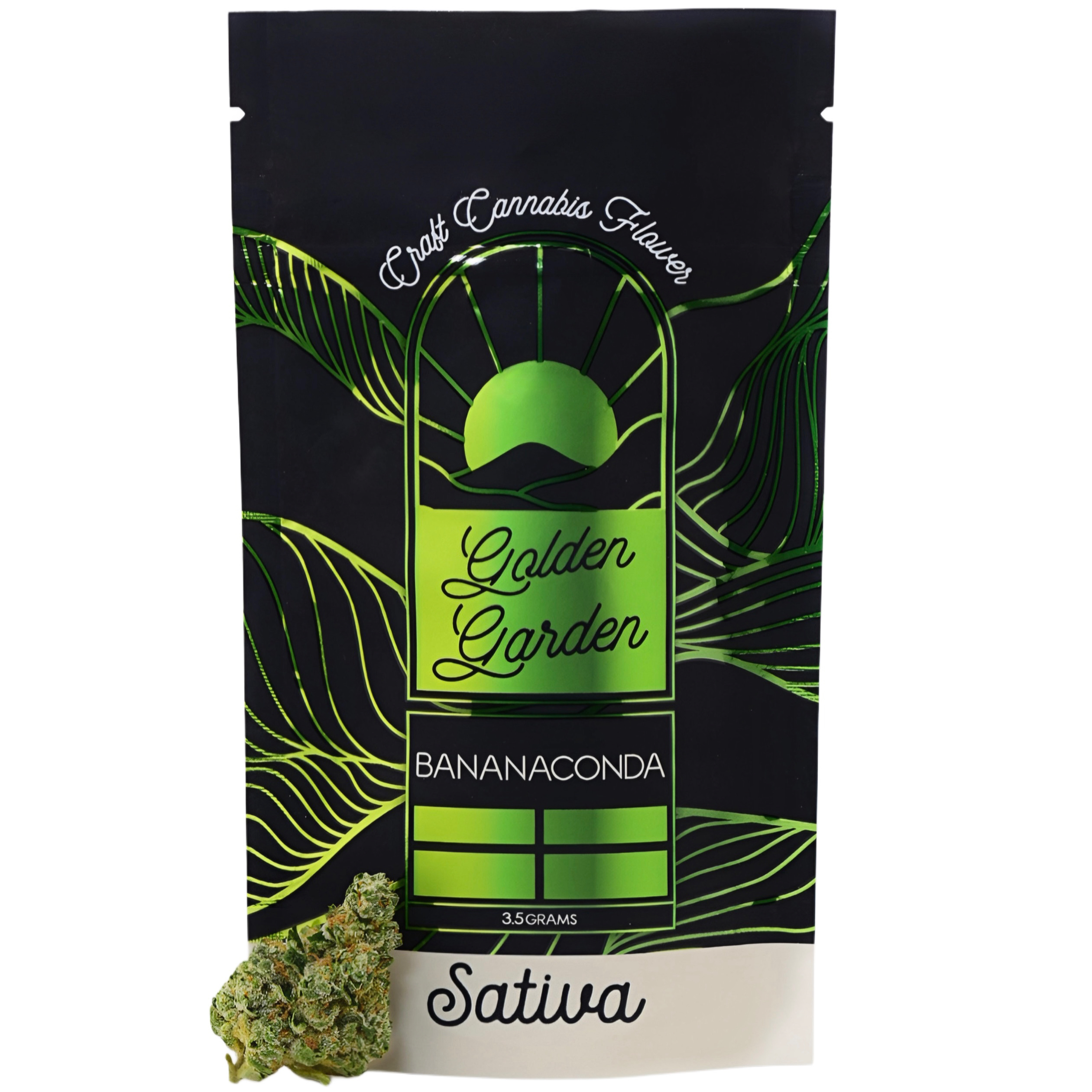 Photograph of product: Golden Garden | Flower | Bananaconda | 3.5g