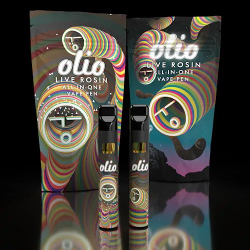 Photograph of product: Olio | Wedding Cake | Live Rosin | AIO | .5g