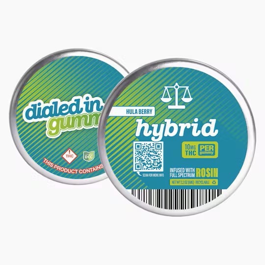 Photograph of product: Dialed In -  Rosin Gummies - Hula Berry (Hybrid)