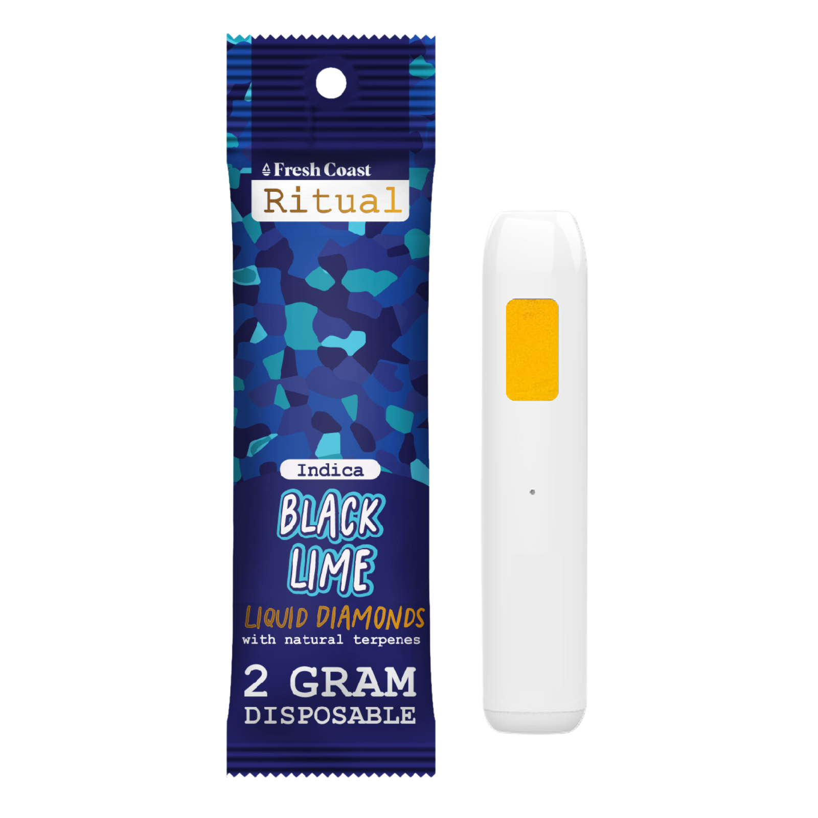 Photograph of product: Fresh Coast | 2g Liquid Diamond Disposable | Oui'd | Black Lime