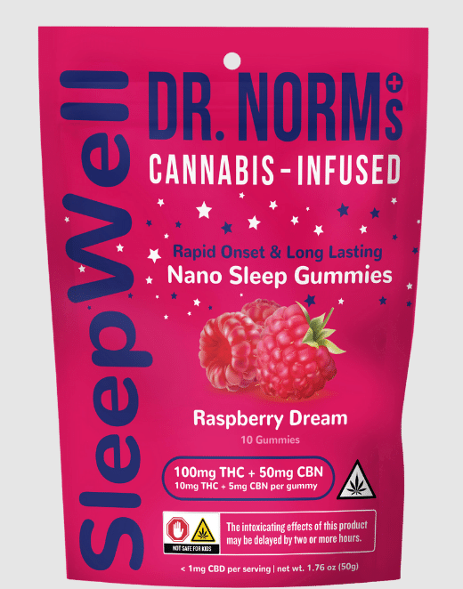 Photograph of product: Raspberry Dream [I] - 100MG TH-oui:CBN 2:1 Sleepwell Nano 10PK