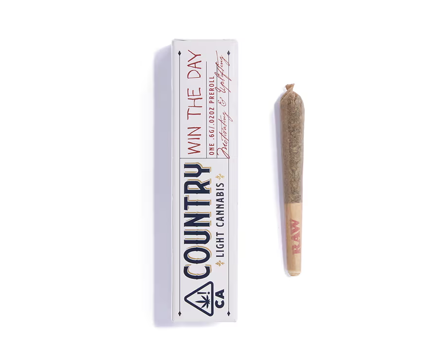 Photograph of Product: Win the Day [H] 1:2 CBD:THC Single Pre-Roll | Country