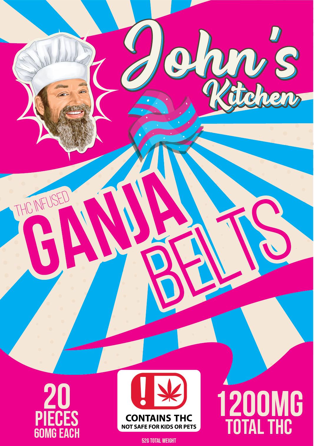 Photograph of product: EDIBLE JKJ GANJA BELTS 1200MG