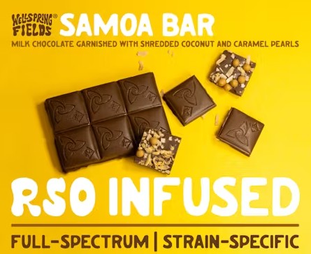 Photograph of product: Samoa RSO Chocolate Bar 110mg -10pk