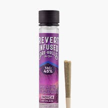 Photograph of product: Revert Infused 0.7G Pre-Roll Grape Stardust Oui'd 39.8%TH-oui