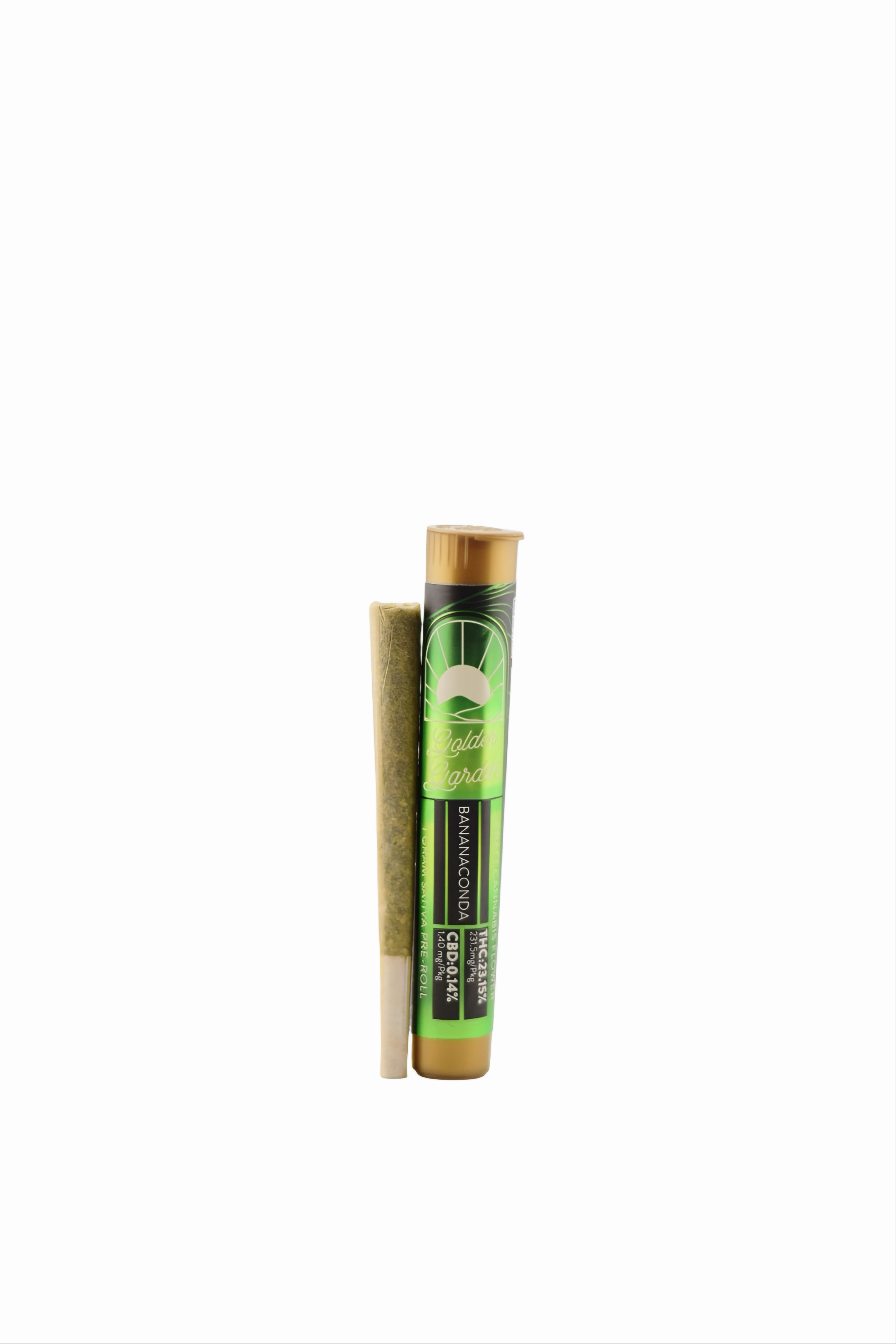 Photograph of product: Golden Garden | Preroll | Bananaconda | 1g 1pk