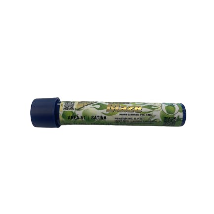 Photograph of product: Cali-Blaze Green Apple 1.2g Infused Pre-Roll