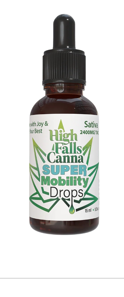 Photograph of product: High Falls Canna | Super Mobility Drops | 150mg TH-oui | 750mg CBD | 1500mg CBG