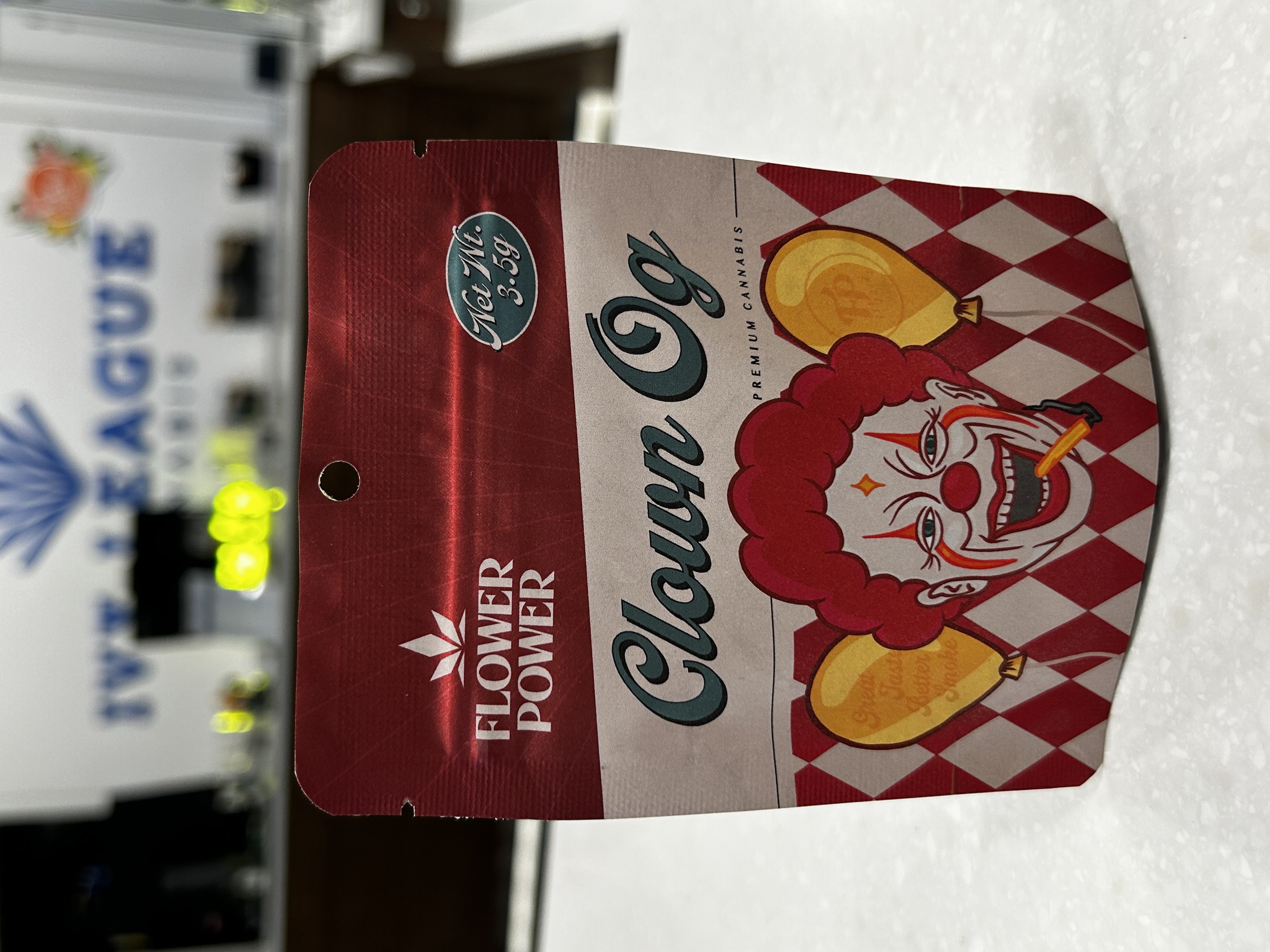 Photograph of product: Flower Power | Clown OG | 3.5g Prepack