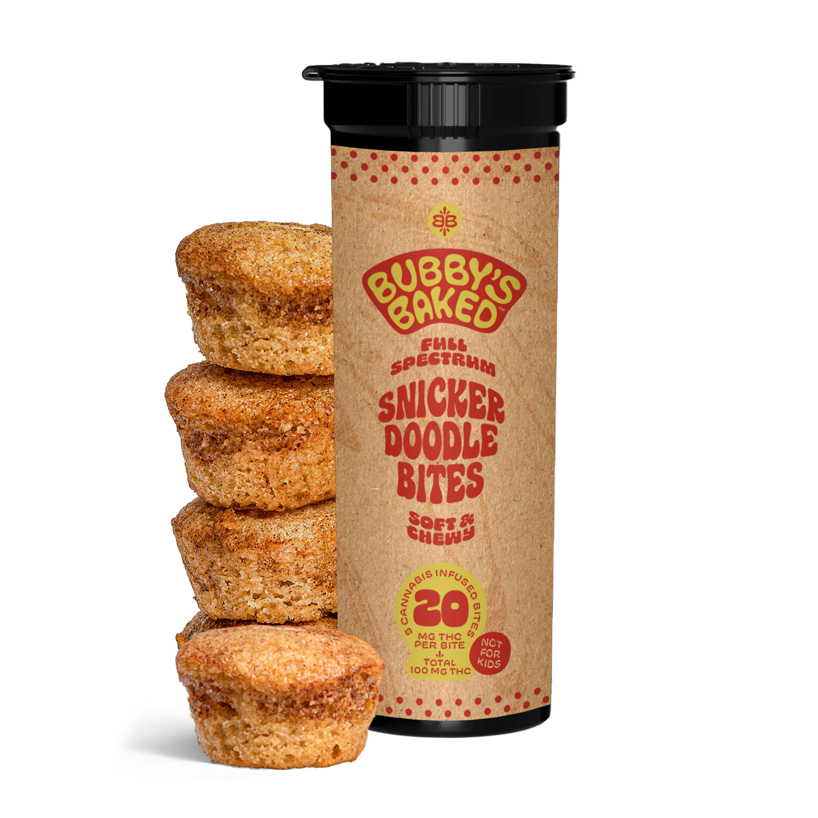 Photograph of product: BUBBY'S BAKED Snickerdoodle 100mg: 5pc