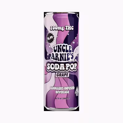 Photograph of product: Uncle Arnie's Soda 100mg Grape