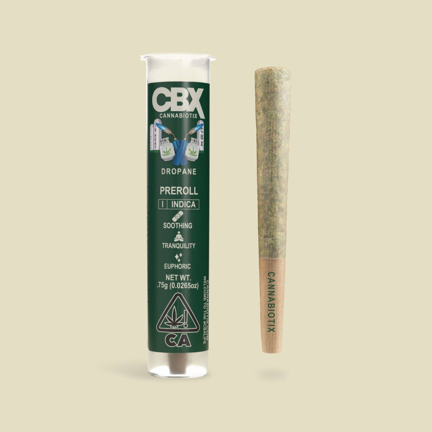Photograph of product: CBX .75G PREROLL - DROPANE