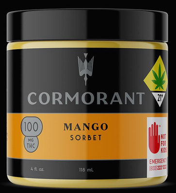 Photograph of product: Cormorant Mango Sorbet  (100mg) 4oz